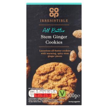 Co-op Irresistible All Butter Stem Ginger Cookies 200g