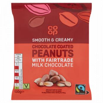 Co-op Chocolate Coated Peanuts with Fairtrade Milk Chocolate 150g