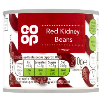 Co-op Red Kidney Beans in Water 210g