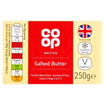 Co-op British Salted Butter 250g
