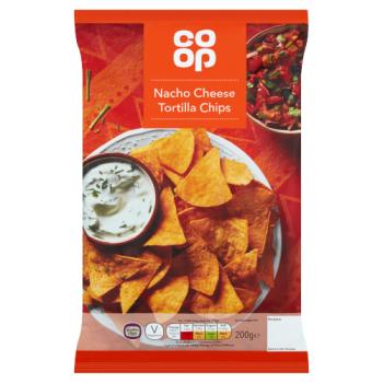 Co-op Nacho Cheese Tortilla Chips 200g