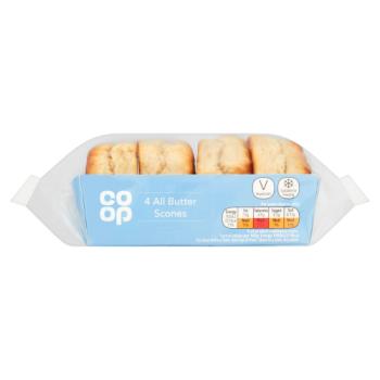 Co-op 4 All Butter Scones