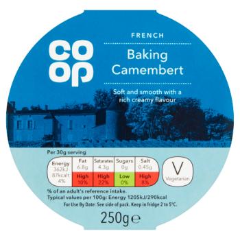 Co Op French Baking Camembert 250g