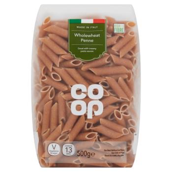 Co-op Wholewheat Penne 500g