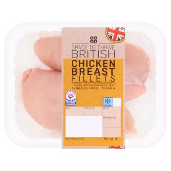 Co-op Space to Thrive British Chicken Breast Fillets 300g