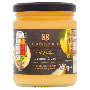 Co-op Irresistible All Butter Lemon Curd 320g