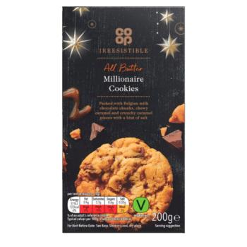 Co-op Irresistible All Butter Millionaire Cookies 200g