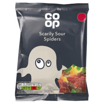 Co-op Scarily Sour Spiders 140g