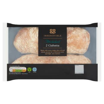 Co-op Irresistible 2 Ciabatta