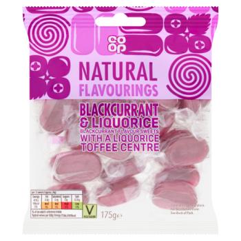 Co-op Blackcurrant & Liquorice 175g