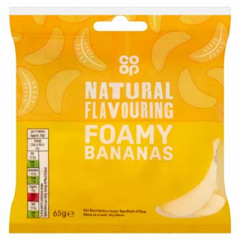 Co-op Foamy Bananas 65g