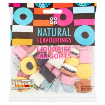 Co-op Natural Flavouring Liquorice Allsorts 175g