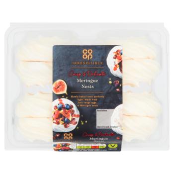 Co-op Irresistible Crisp & Delicate Meringue Nests 8pk