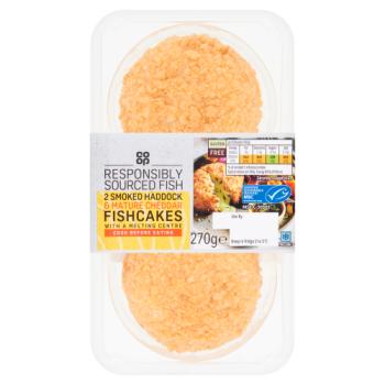 Co Op Smoked Haddock & Cheddar Fishcakes