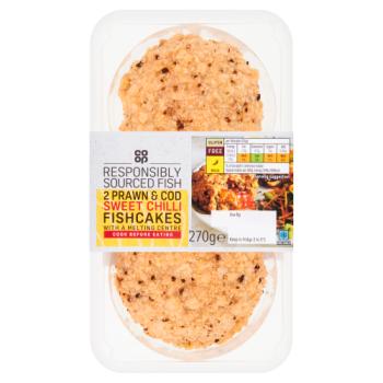 Co Op Prawn Chilli Fishcakes 2f£5