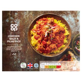 Coop Chicken Balti And Rice