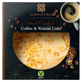 Co-op Irresistible Hand Finished Coffee & Walnut Cake