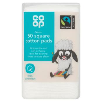 Co-op 50 Square Cotton Pads
