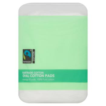 Co-op 50 Fairtrade Cotton Oval Cotton Pads