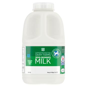 Co-op Semi Skimmed Milk 1 Pint/568ml