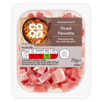 Co-op Diced Pancetta 70g