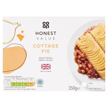 Co-op Honest Value Cottage Pie 350g