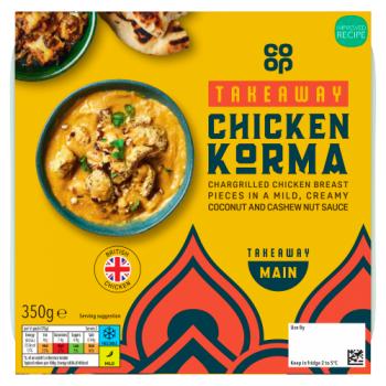 Co-op Takeaway Chicken Korma 350g