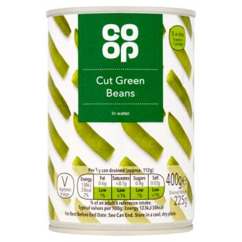 Co-op Cut Green Beans in Water 400g