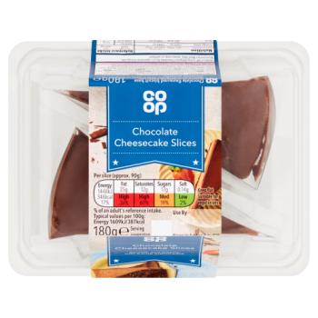 Co-op Chocolate Cheesecake Slices 180g