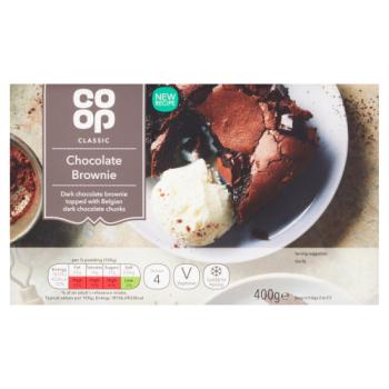 Co Op Family Choc Brownie 400g