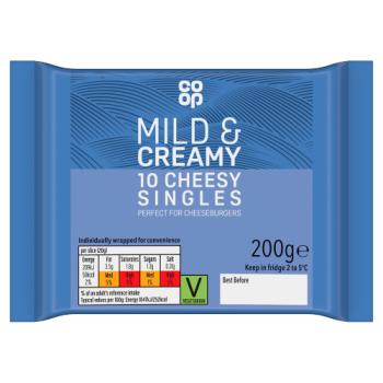 Co-op 10 Cheesy Singles 200g