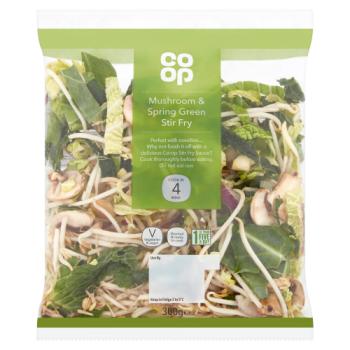 Co-op Mushroom & Spring Green Stir Fry 300g