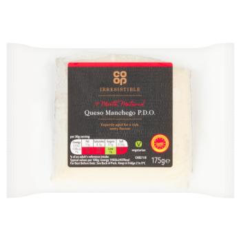 Co-op Irresistible 9 Month Matured Queso Manchego P.D.O. 175g