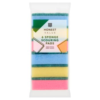 Coop Honest Sponge Scourer 6pk
