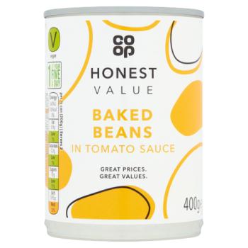 Co-op Honest Value Baked Beans in Tomato Sauce 400g