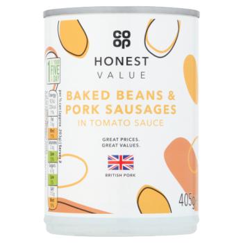 Co Op H/value Beans & Sausage