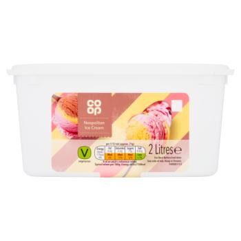 Co-op Neapolitan Ice Cream 2 Litres