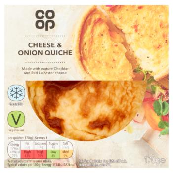 Co-op Cheese & Onion Quiche 170g
