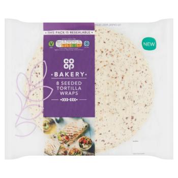 Co-op Bakery 8 Seeded Tortilla Wraps