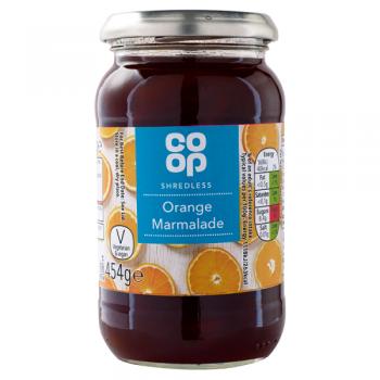 Co Op Shredless Orange Marmalade 454g