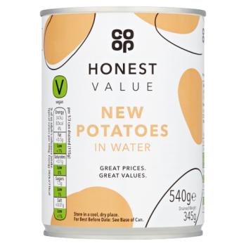 Co-op Honest Value New Potatoes in Water 540g