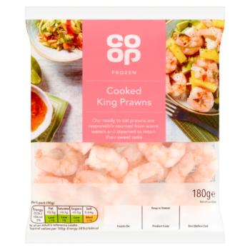 Co-op Cooked King Prawns 180g