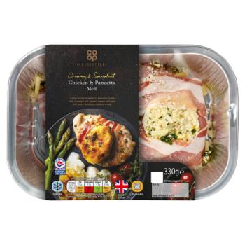 Co-op Irresistible Chicken & Pancetta Melt 330g