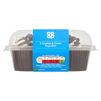 Co-op 2 Cookies & Cream Cupcakes