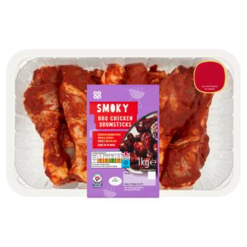 Co-op Smoky BBQ Chicken Drumsticks 1kg