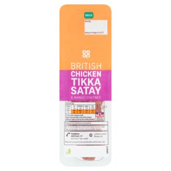 Co-op Chicken Tikka Satay With A Mango Chutney Dip 55g