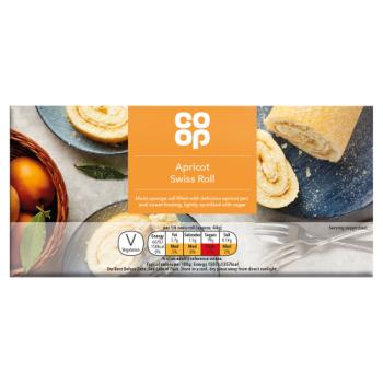 Co-op Apricot Swiss Roll 258g