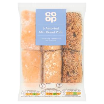 Co-op 6 Assorted Mini Bread Rolls