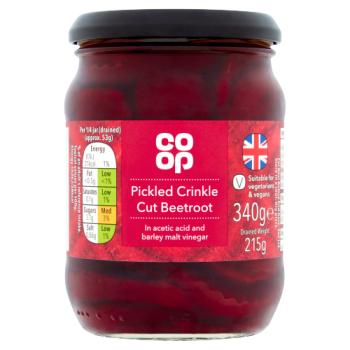 Co Op Pickled Crinkle Cut Beetroot 340g