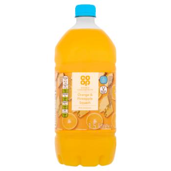 Co-op Orange & Pineapple Squash 1.5 Litre
